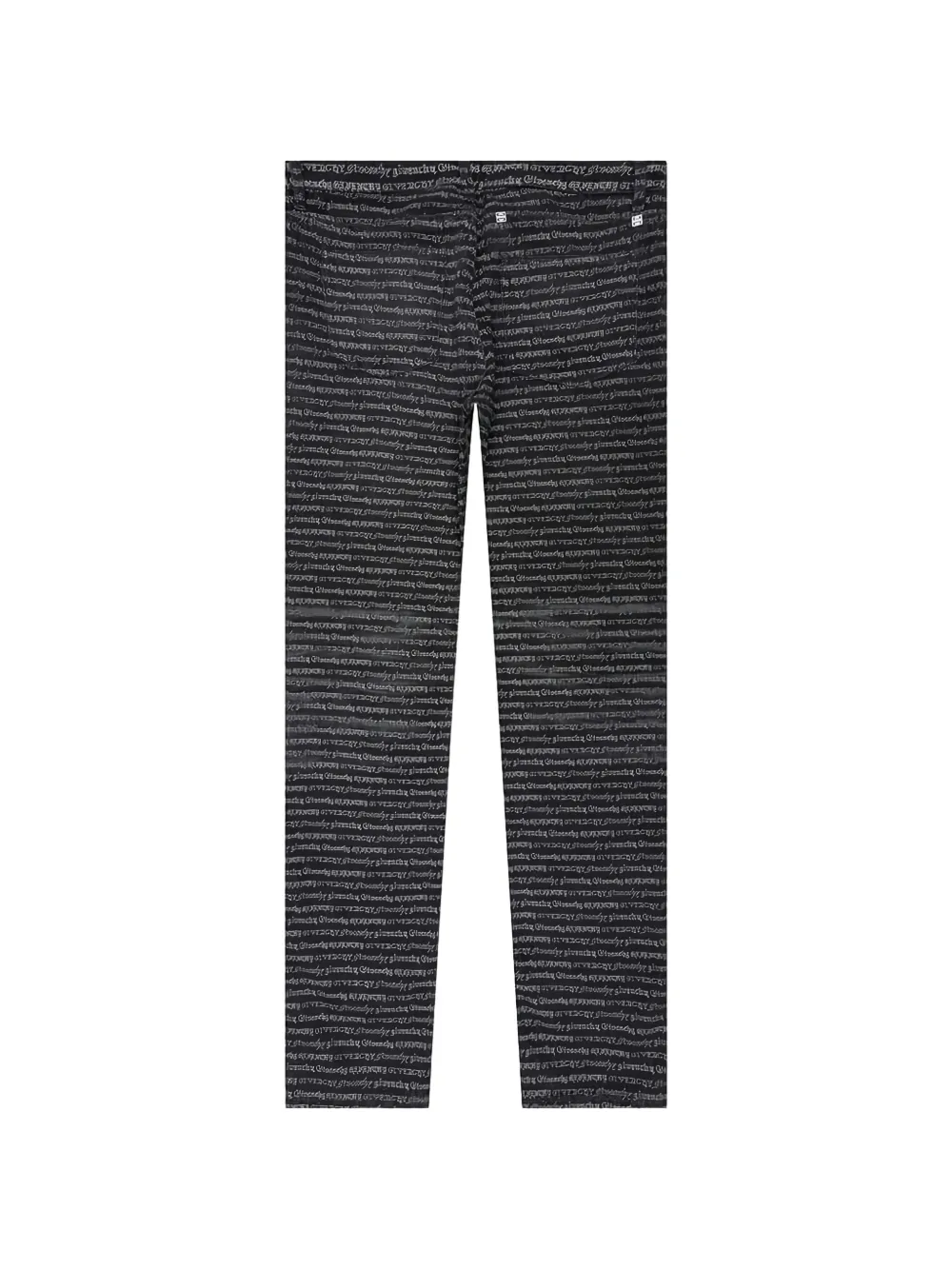 Givenchy logo-pattern jeans Zwart
