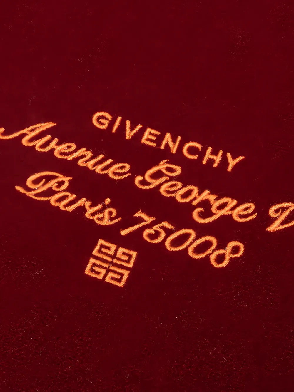 Givenchy x Josh Smith Devil embroidered bomber jacket Rood