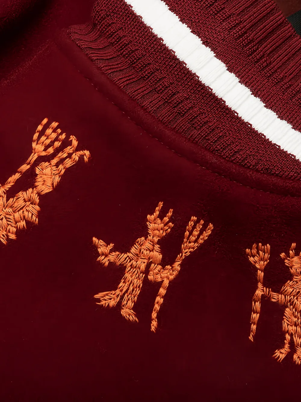 Givenchy x Josh Smith Devil embroidered bomber jacket Rood