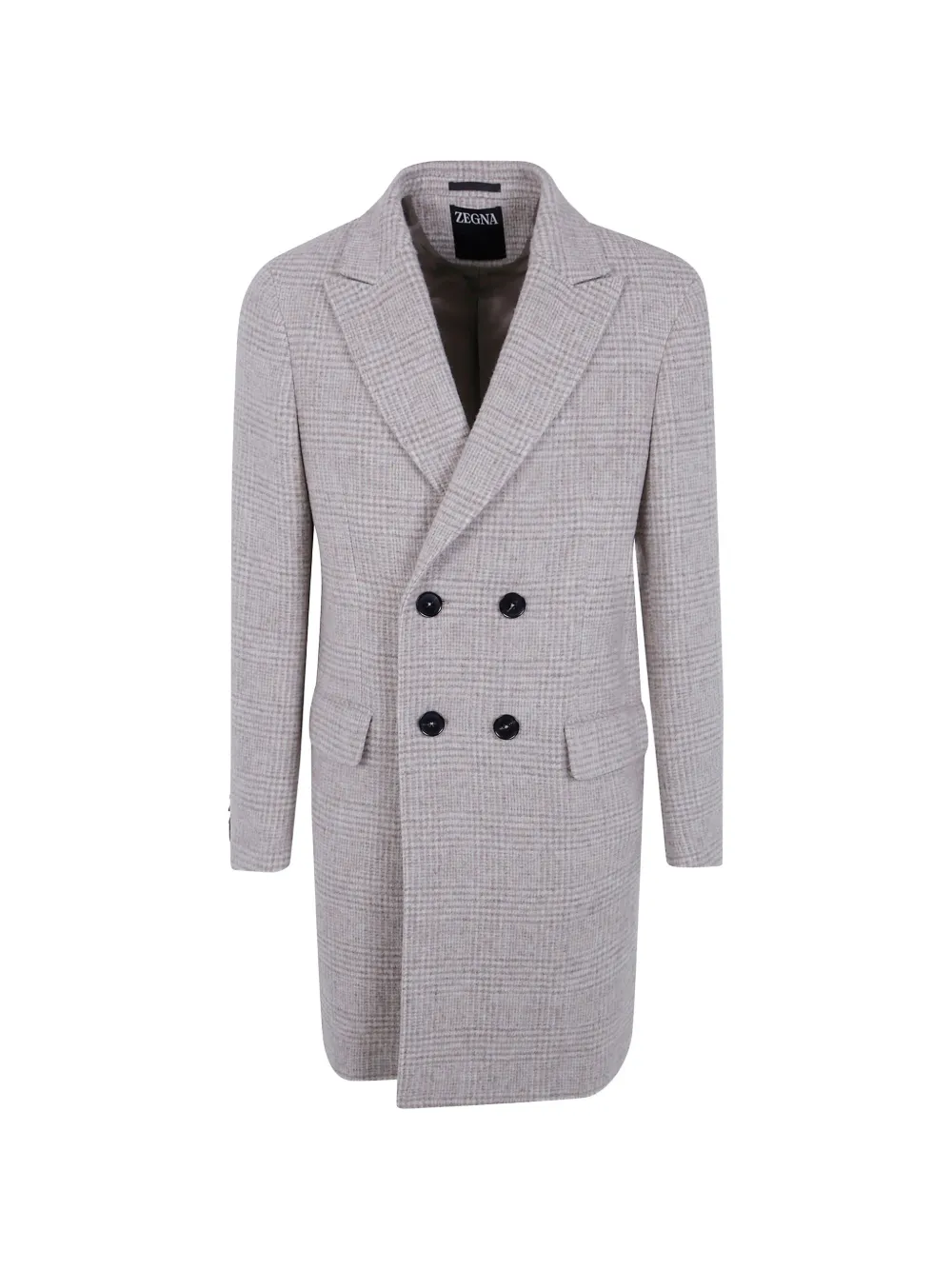 Zegna Doppelreihiger Mantel - Grau