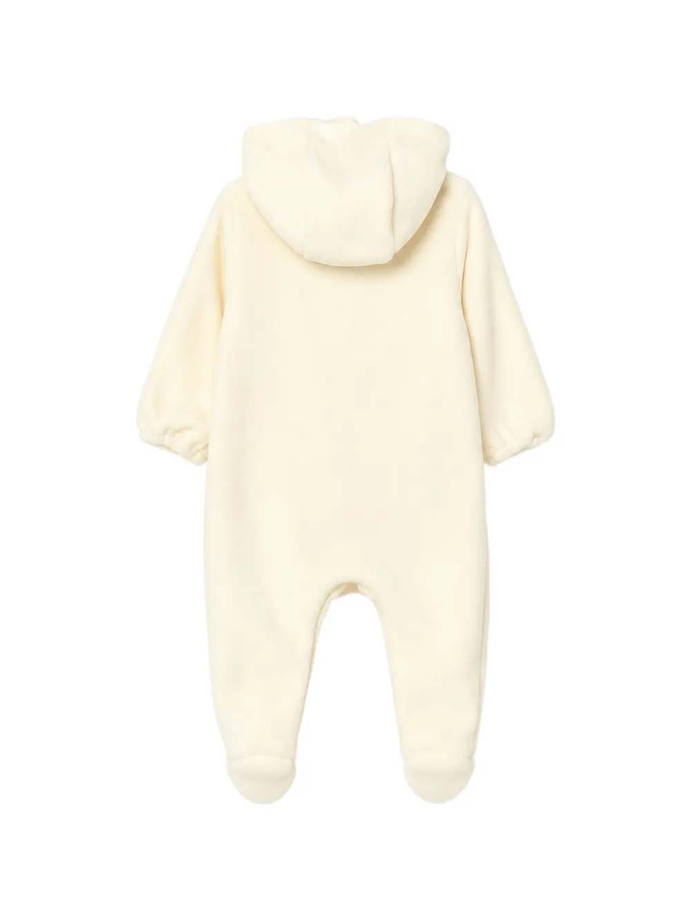 TEDDY & MINOU hooded logo-patch pajamas Wit