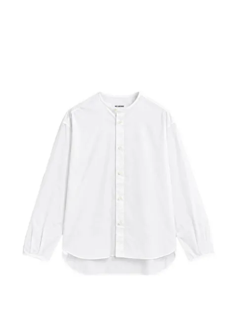 Hed Mayner band-collar long-sleeve shirt