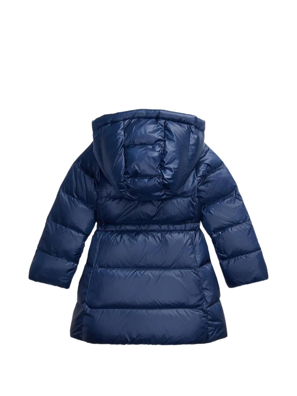 POLO RALPH LAUREN KIDS long hooded down jacket Blauw