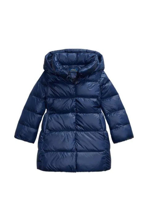 POLO RALPH LAUREN KIDS long hooded down jacket