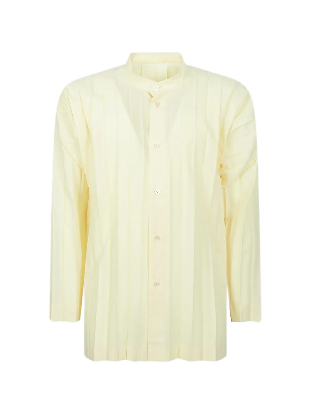Homme Plissé Issey Miyake Edge pleated long-sleeve shirt - White