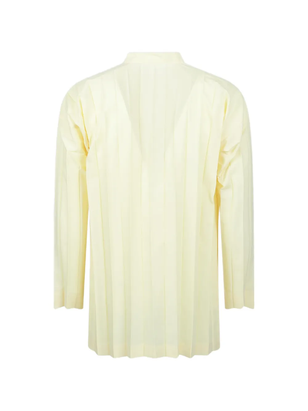 Homme Plissé Issey Miyake Edge pleated long-sleeve shirt Wit