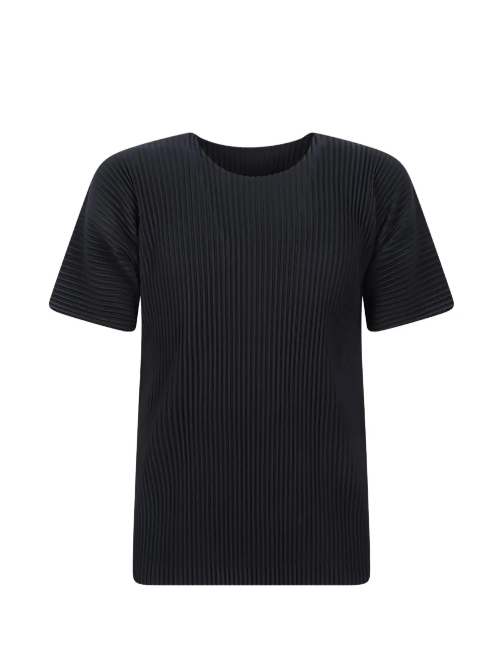 Homme Plissé Issey Miyake pleated T-shirt Zwart