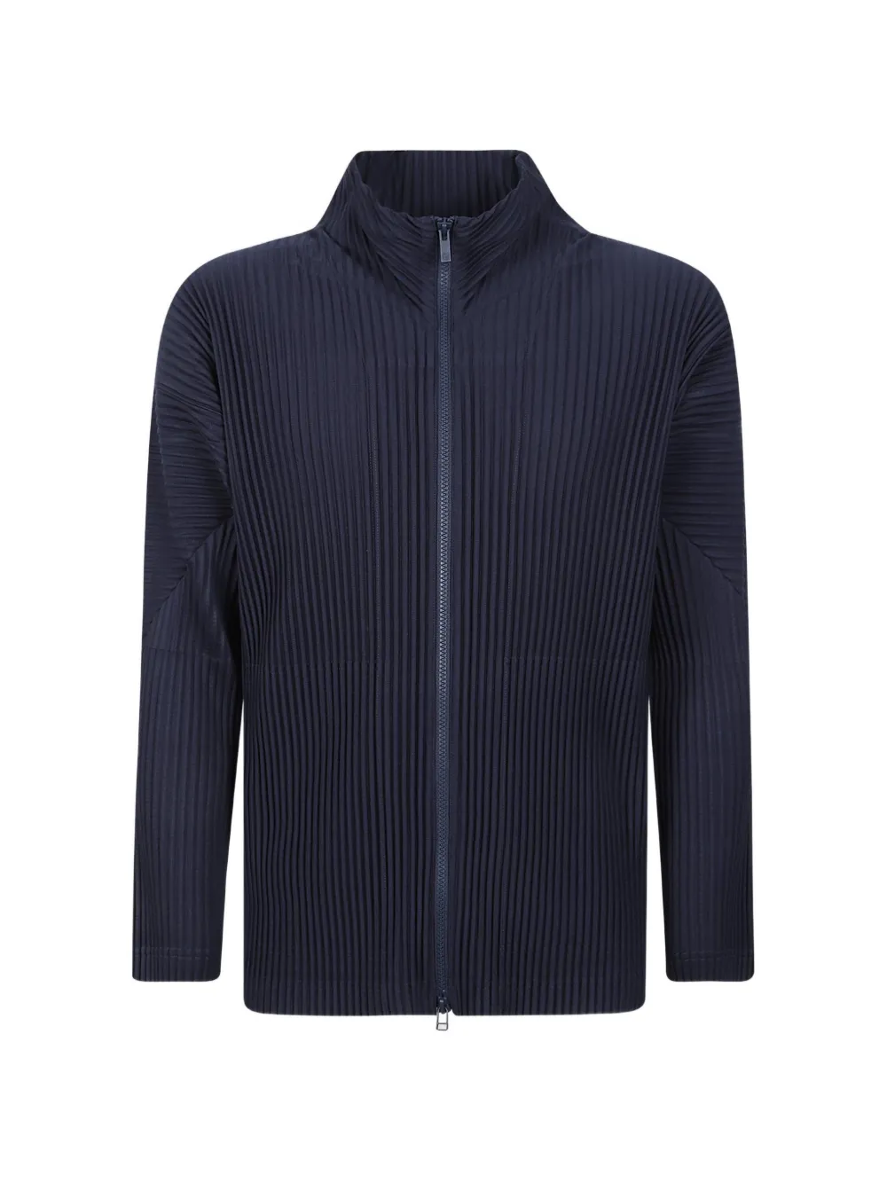 Homme Plissé Issey Miyake pleated zip-up cardigan - Blu