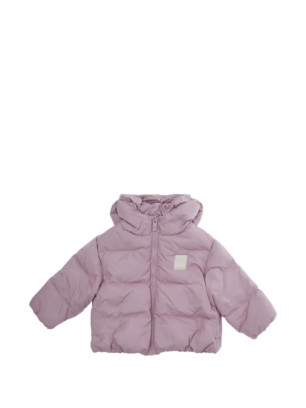 Emporio Ar i Kids quilted hooded jacket Roze