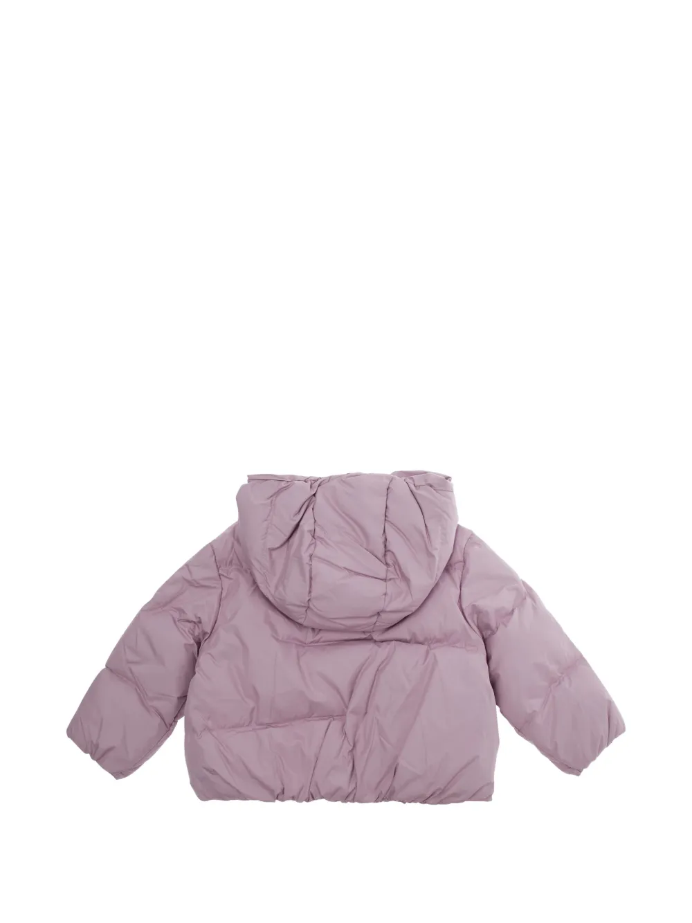 Emporio Armani Kids quilted hooded jacket Roze