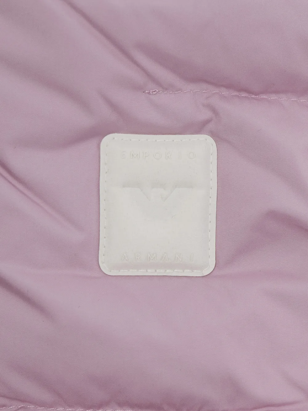 Emporio Armani Kids quilted hooded jacket Roze