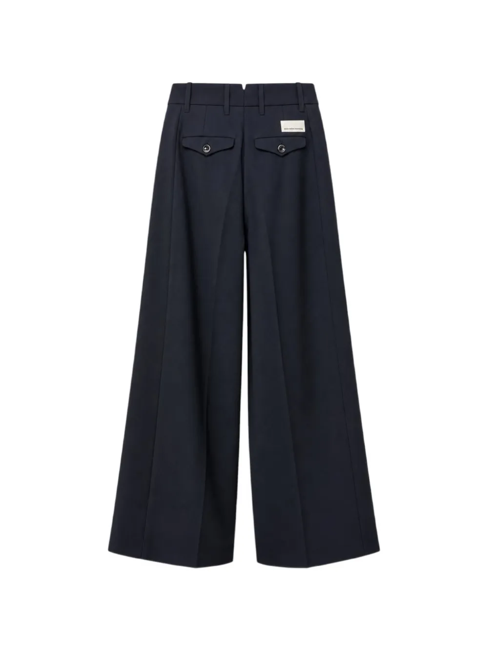 Nine In The Morning pleated wide-leg trousers Blauw