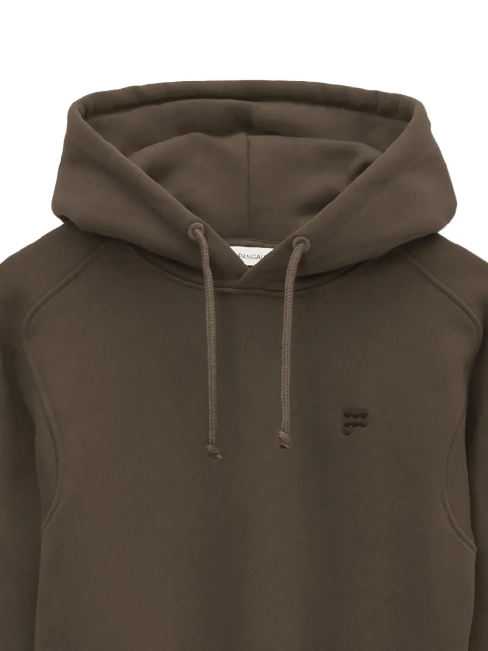 Pangaia Kids hooded puff-ball mini dress Bruin