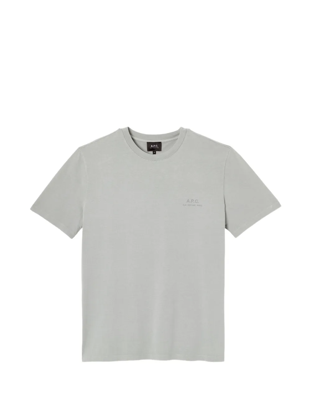 A.p.c. Logo-print Cotton T-shirt In Gray