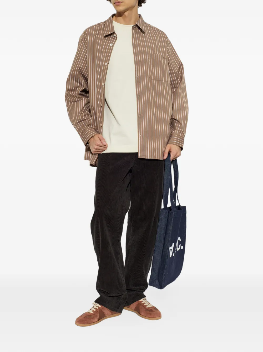 A.P.C. corduroy cotton jeans Zwart