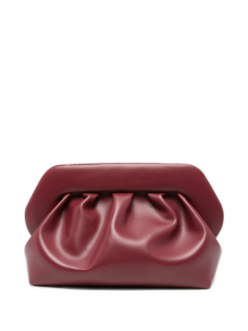 Themoirè Bios gathered clutch bag - Rosso