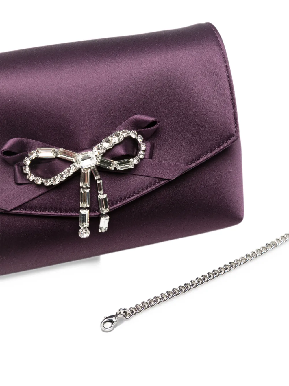 Jimmy Choo Soft Bow mini shoulder bag Paars