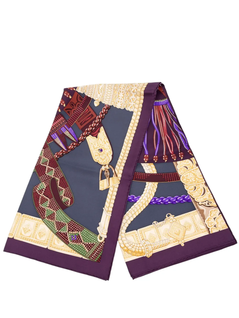 Hermès Pre-Owned 2000-2026 Ceintures Et Liens Silk Scarf 90 scarves - Violett