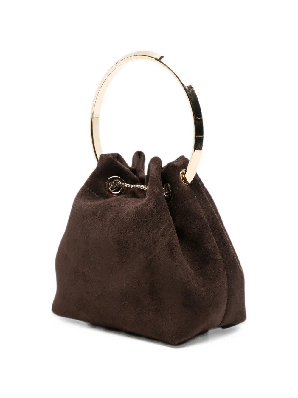 Jimmy Choo Bon suede bucket bag Bruin