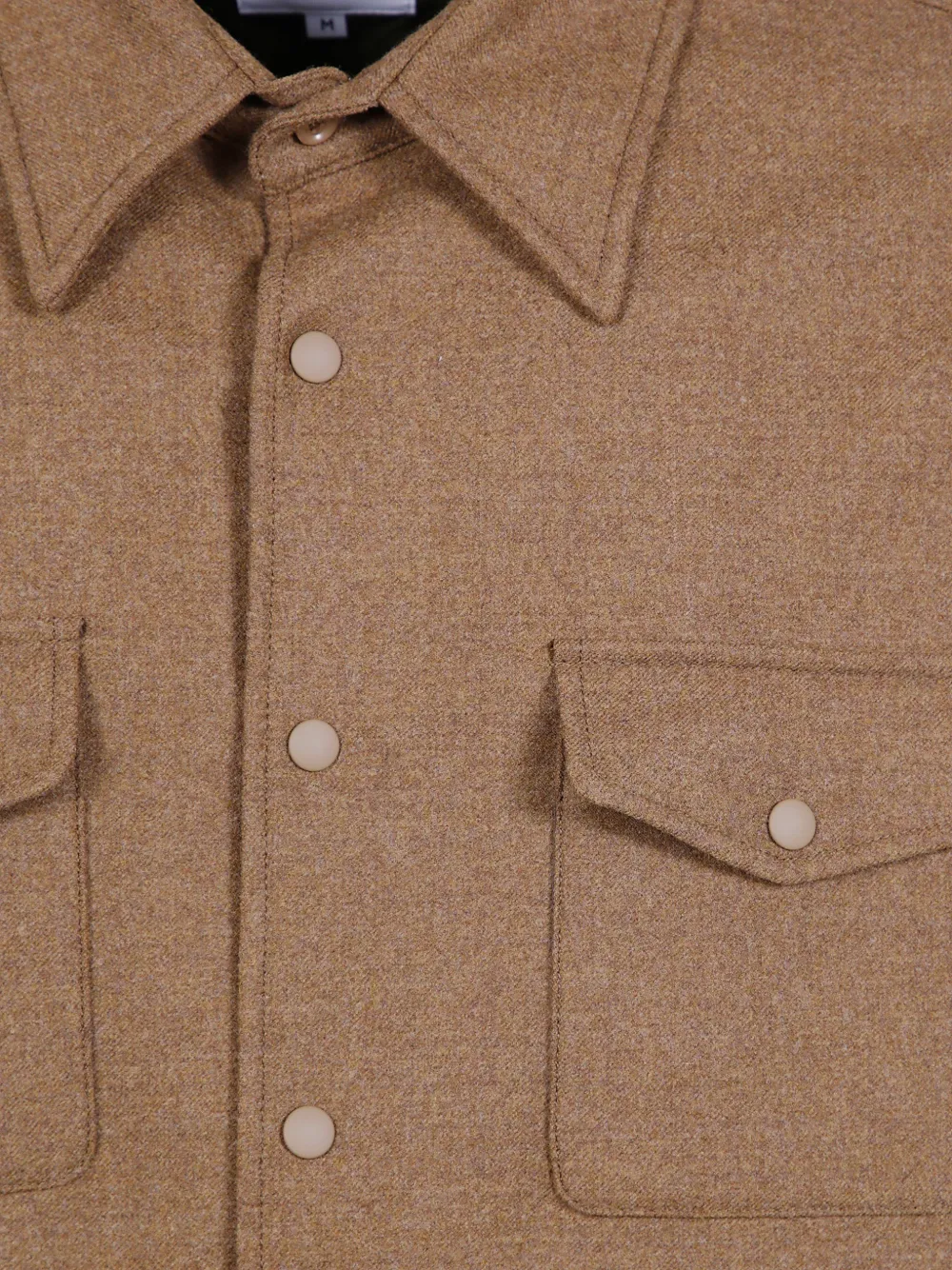 ASPESI flap-pocket wool shirt Bruin