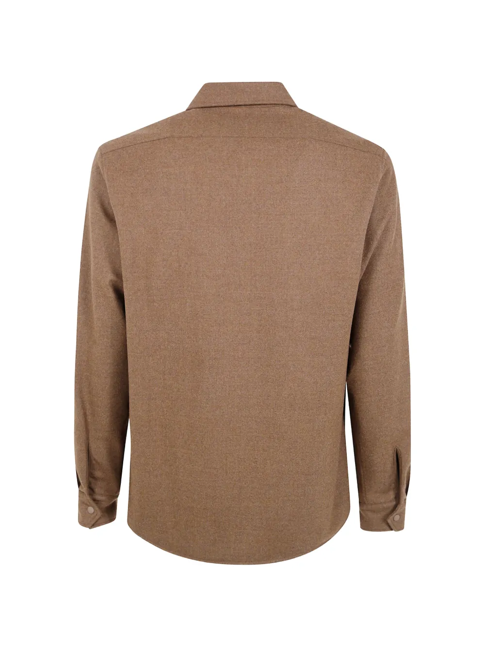ASPESI flap-pocket wool shirt Bruin