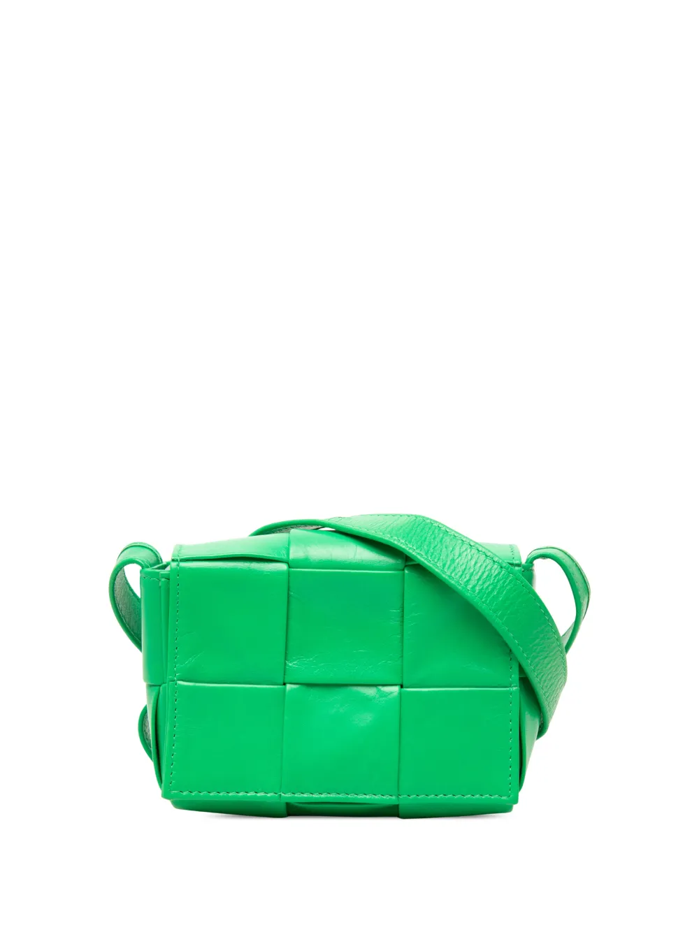 Bottega Veneta Pre-Owned 2012-2026 Candy Nappa Intrecciato Cassette crossbody bag - Grün