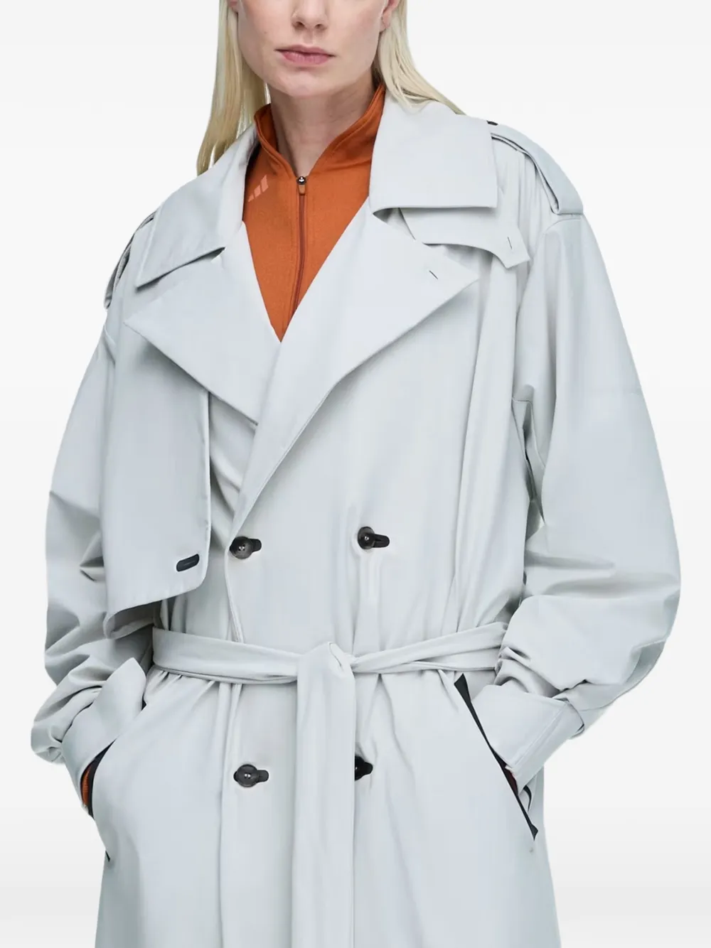 adidas x Entire Studios uniform trenchcoat Grijs