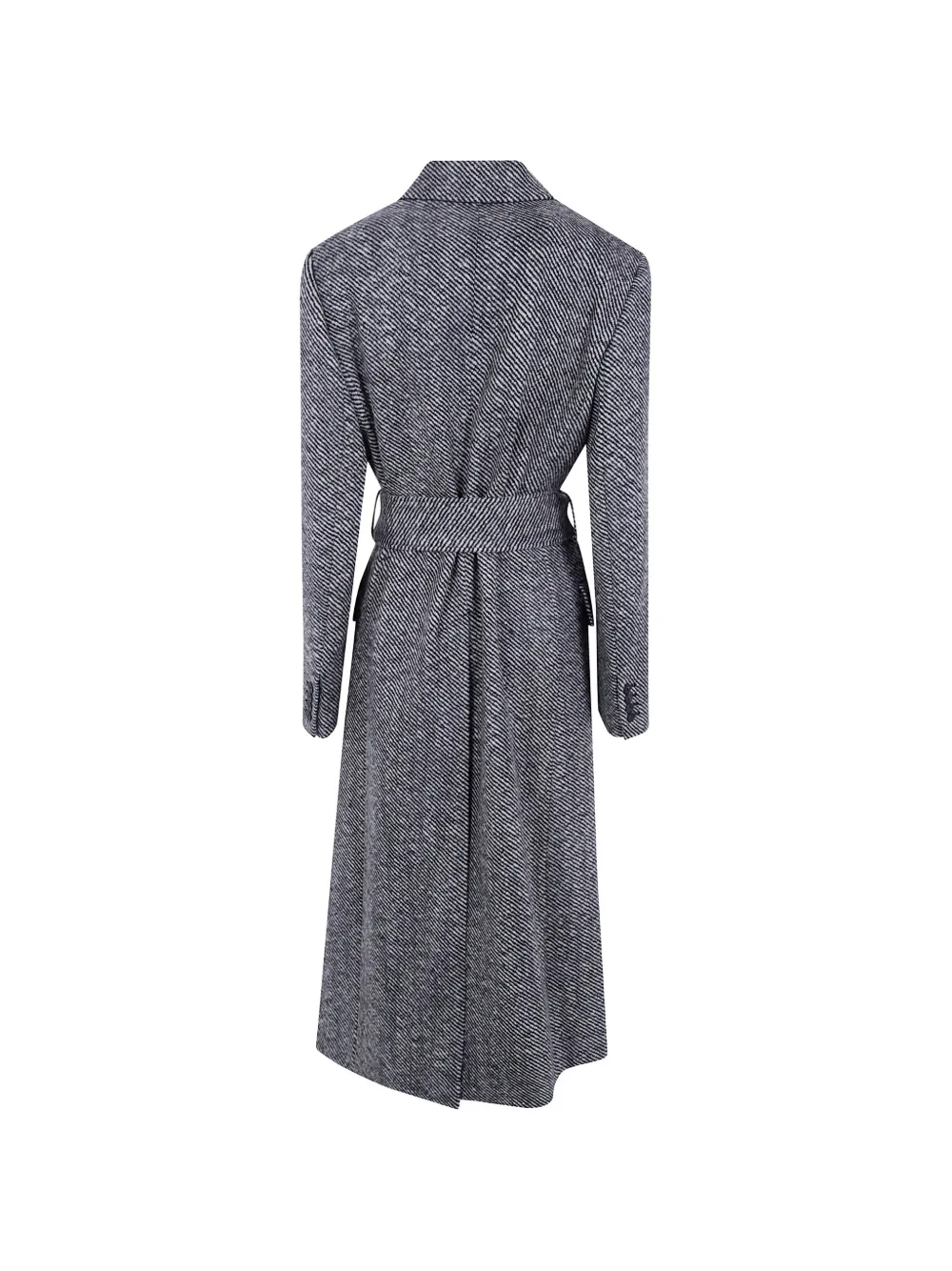 JOSEPH belted twill-weave coat Zwart