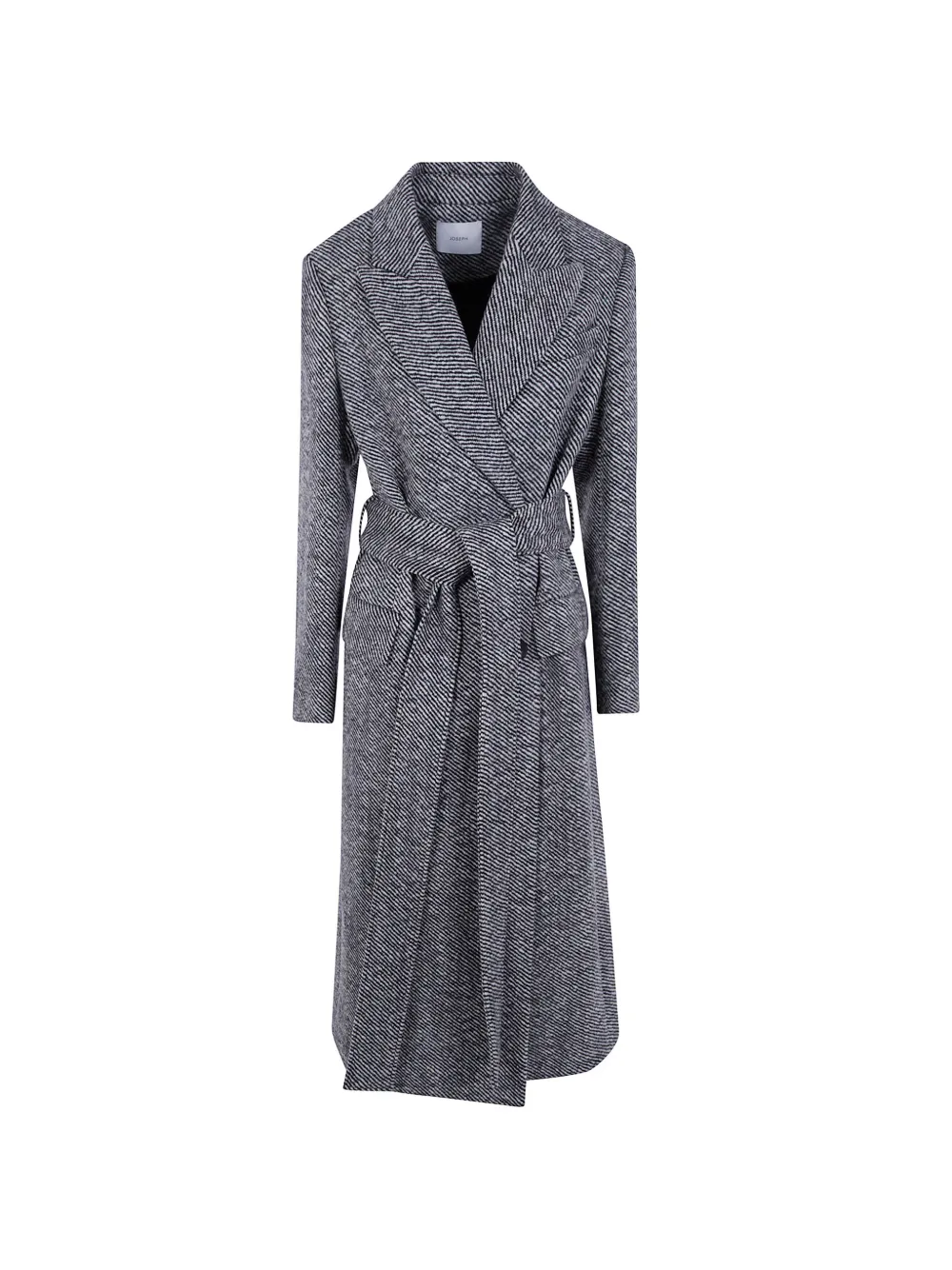 JOSEPH belted twill-weave coat - Schwarz