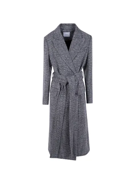 JOSEPH belted twill-weave coat