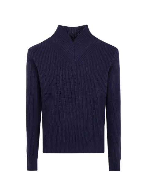 Cruna ribbed-knit V-neck sweater