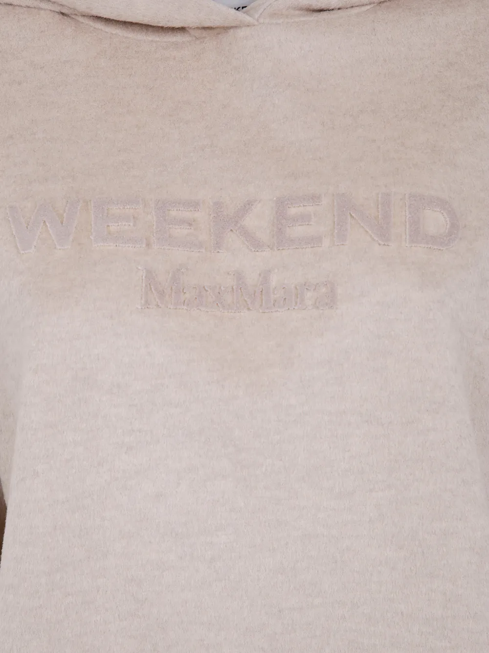 Weekend Max Mara Jersey sweater met capuchon Beige