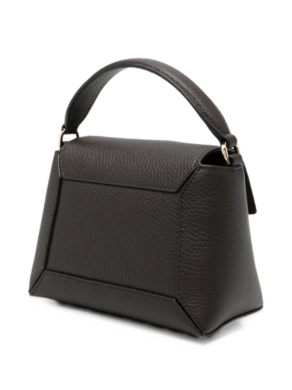 Strathberry nano Mosaic leather tote bag Bruin