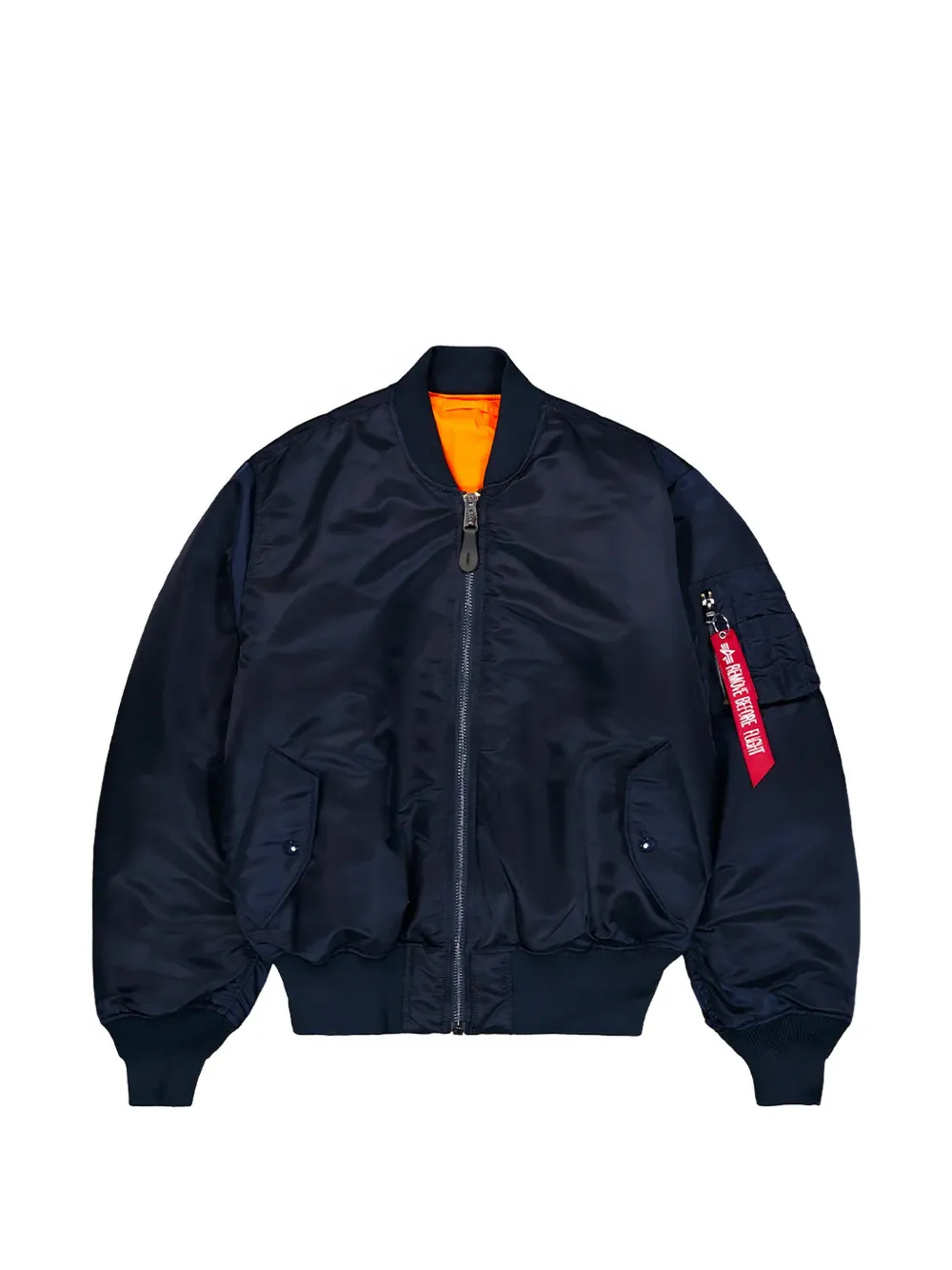 Alpha Industries MA-1 Heritage zip-up bomber jacket Blauw
