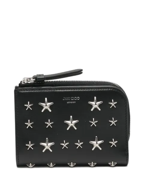 Jimmy Choo star-studded leather wallet