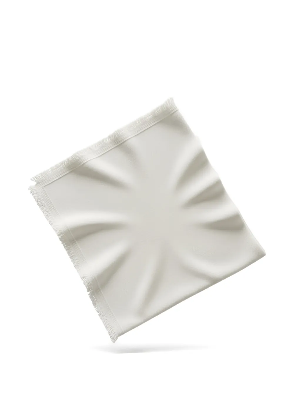 Emerson Renaldi fringed cashmere scarf - Weiß