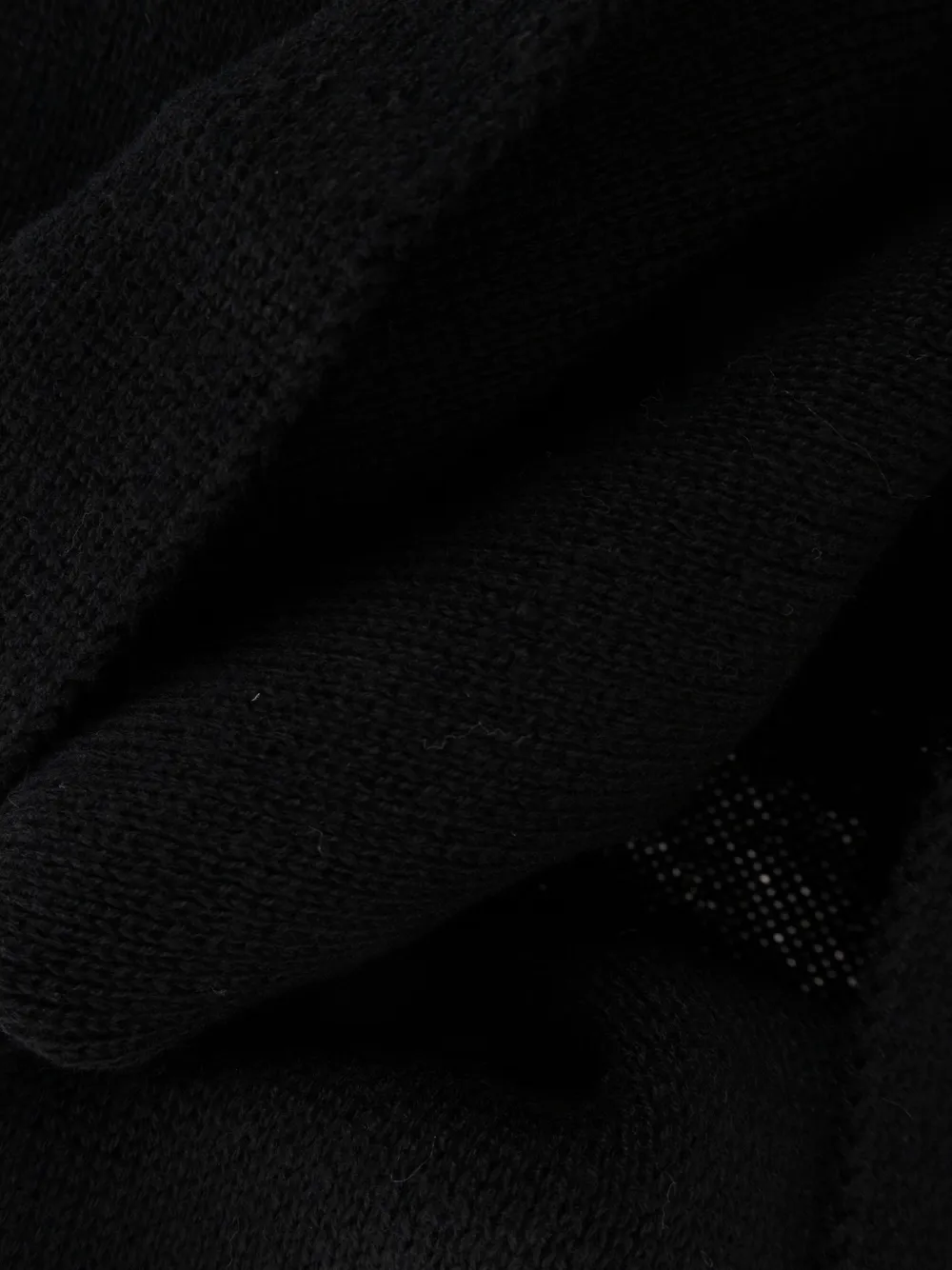 Palm Angels logo-patch knitted scarf Zwart