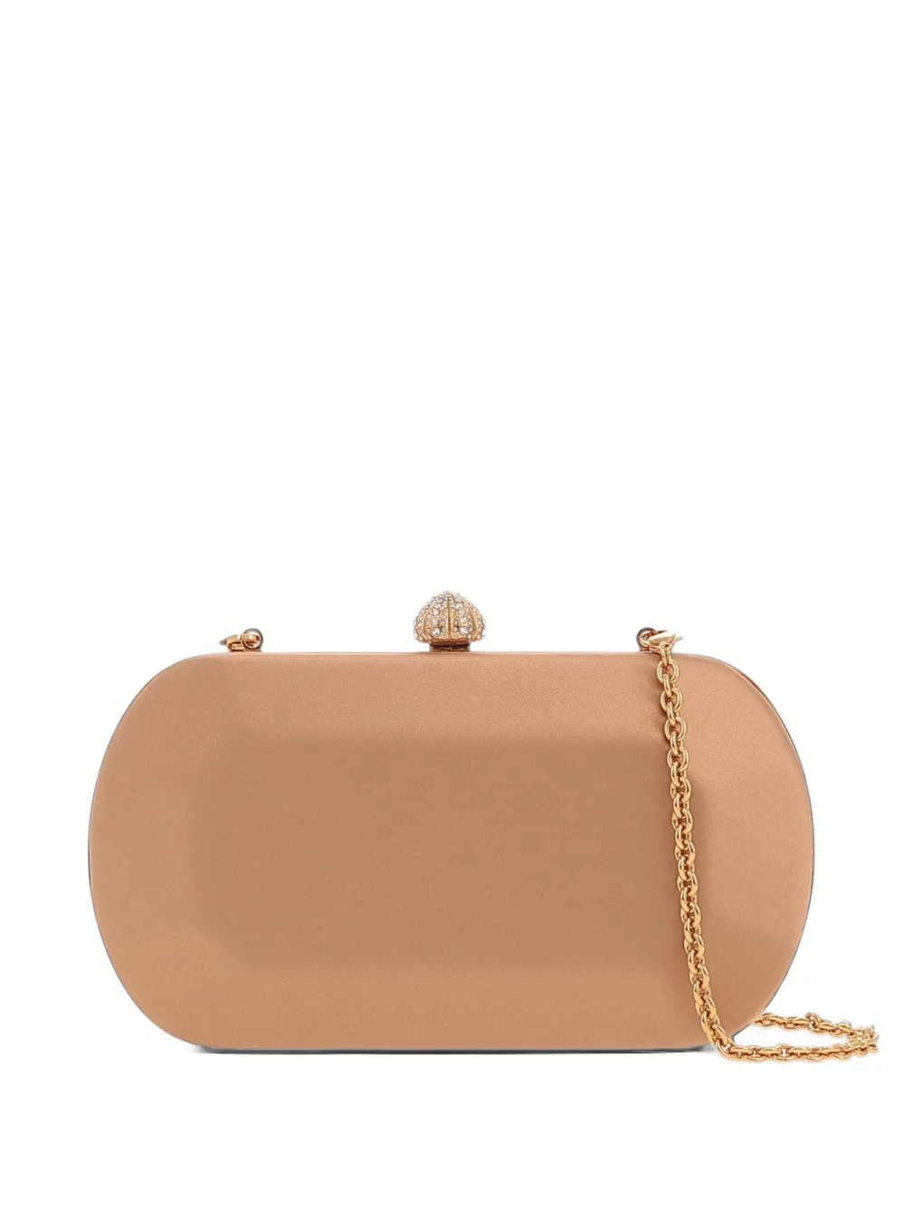 Tyler Ellis Clutch Nohara con cristalli - Toni neutri