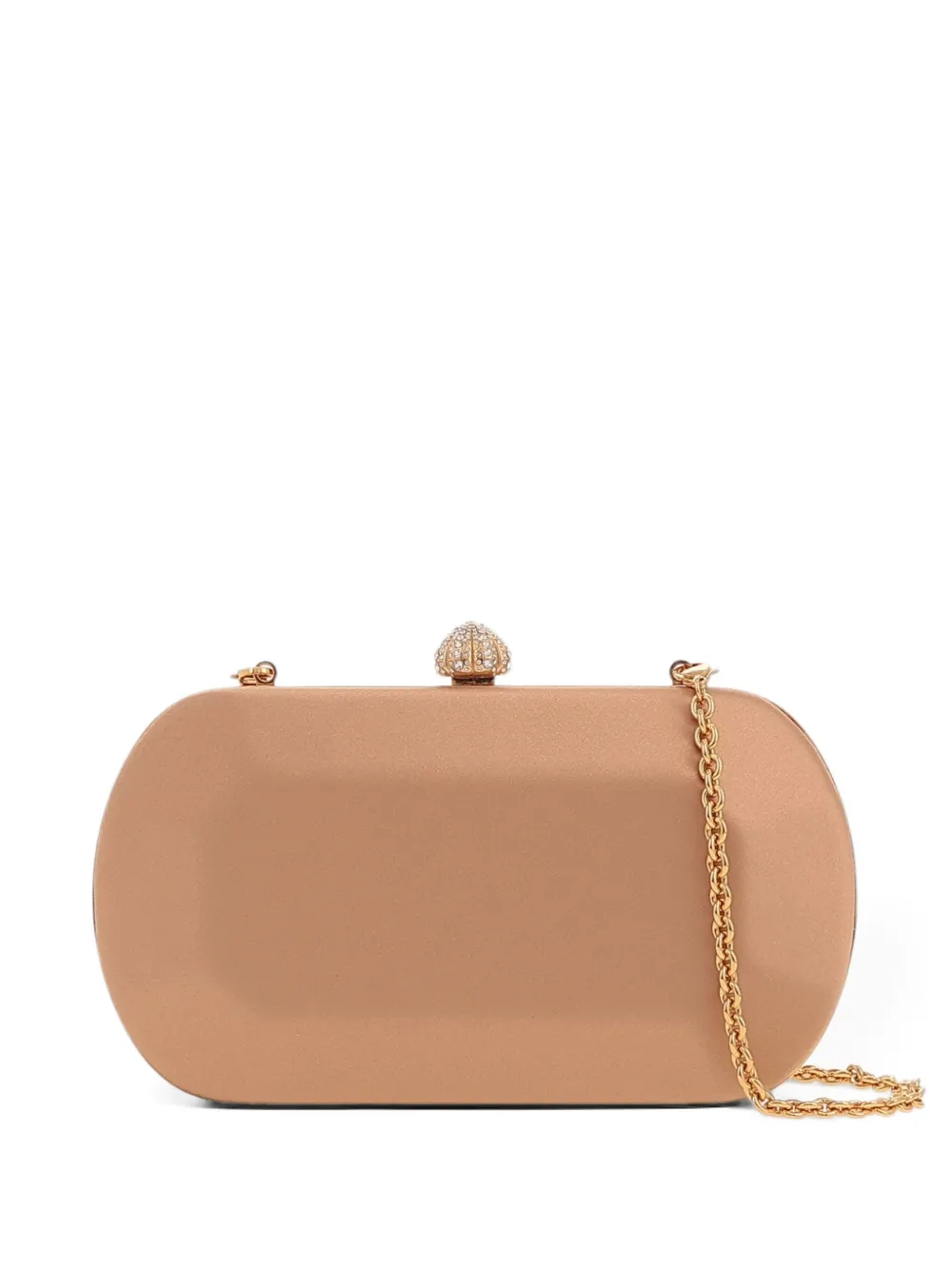 Tyler Ellis Clutch Nohara con cristalli - Toni neutri
