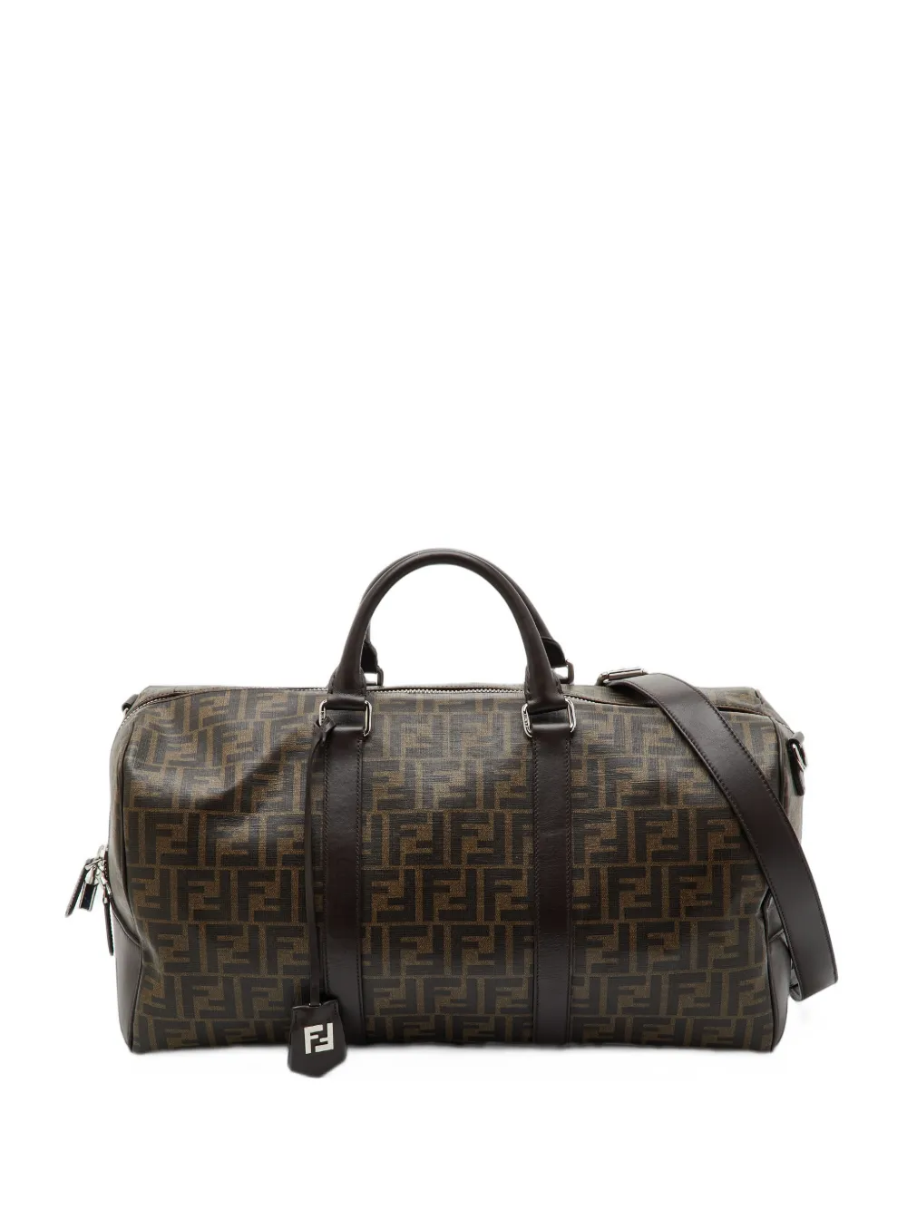 Fendi Pre-Owned 2024 Zucca-motif luggage bag - Braun