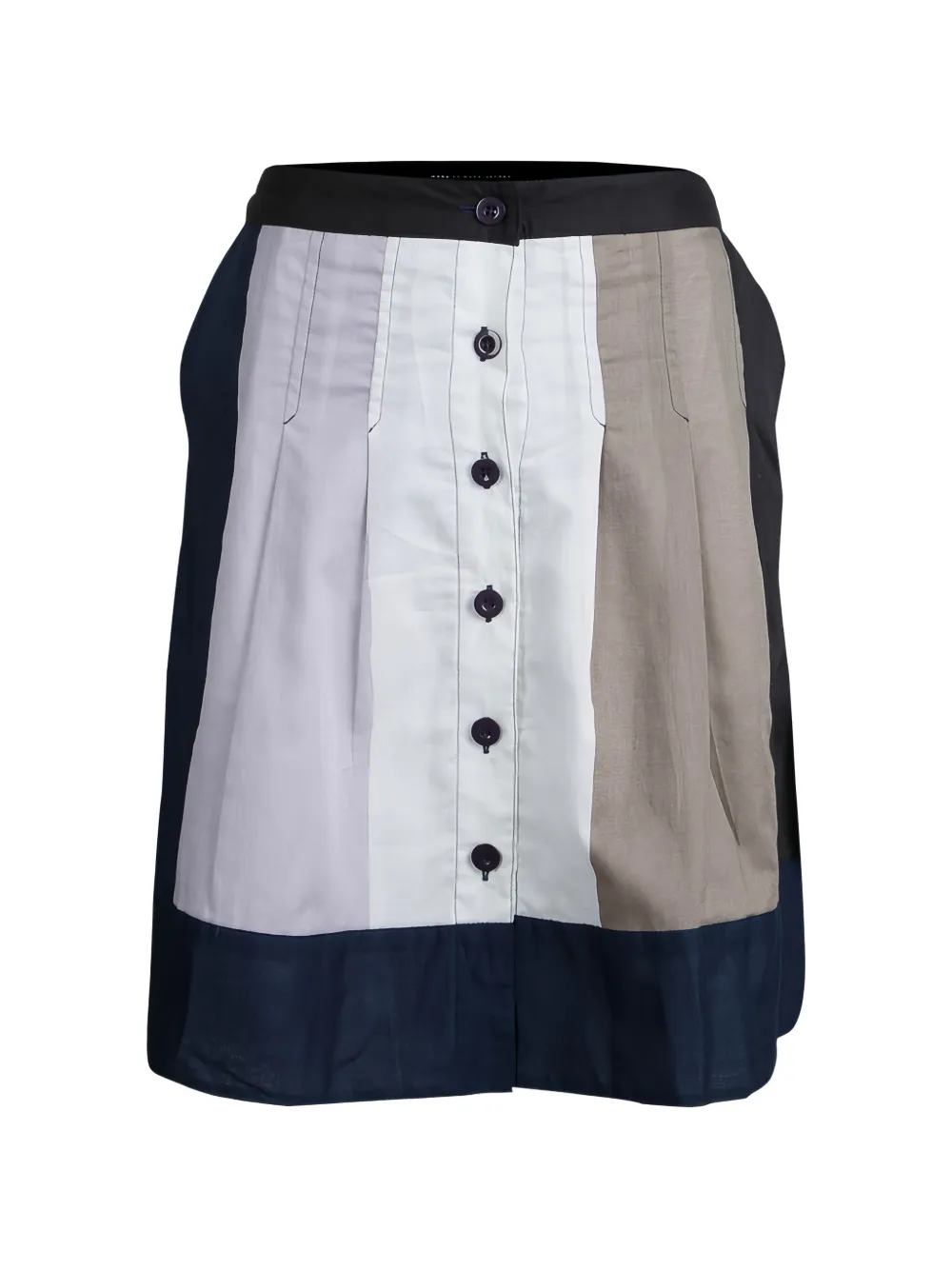 Marc By Marc Jacobs colour-block button-front mini skirt - Blu