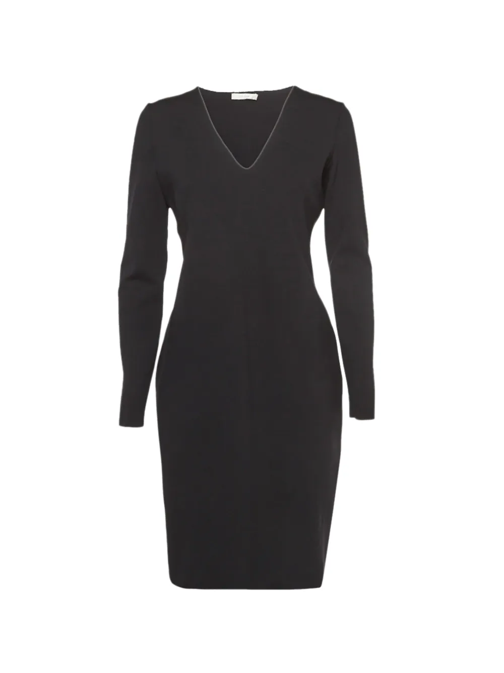 The Row Pre-Owned V-neck jersey mini dress - Black
