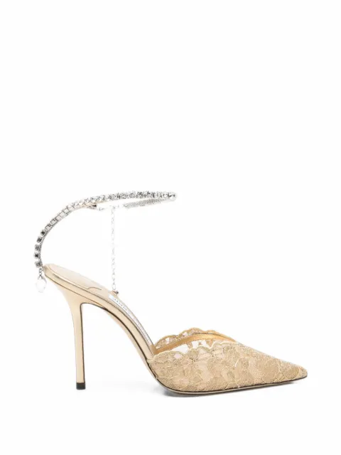 Jimmy Choo Saeda lace-mesh pumps
