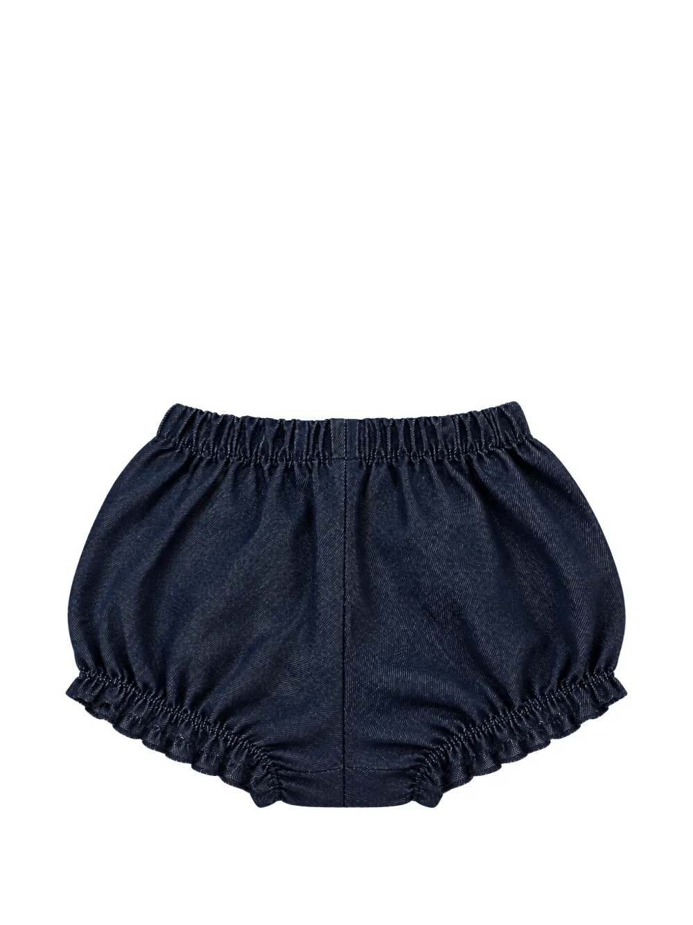 TEDDY & MINOU ruffled elasticated shorts Blauw