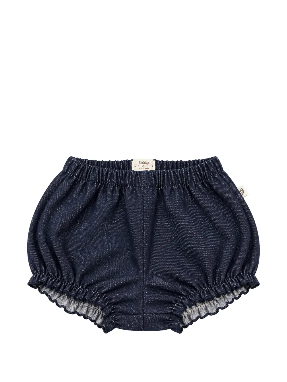 TEDDY & MINOU ruffled elasticated shorts - Blu