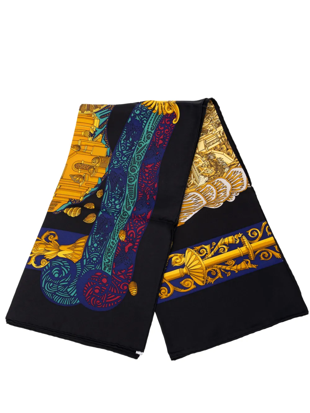 Hermès Pre-Owned 2000-2026 LAtlantide Silk Scarf 90 scarves - Schwarz