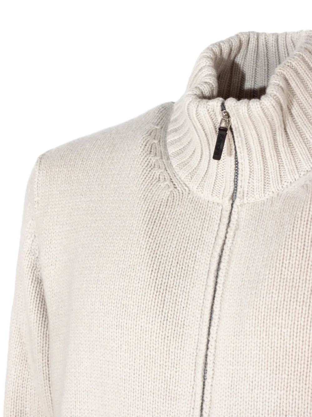 Kangra Ribgebreid vest Beige