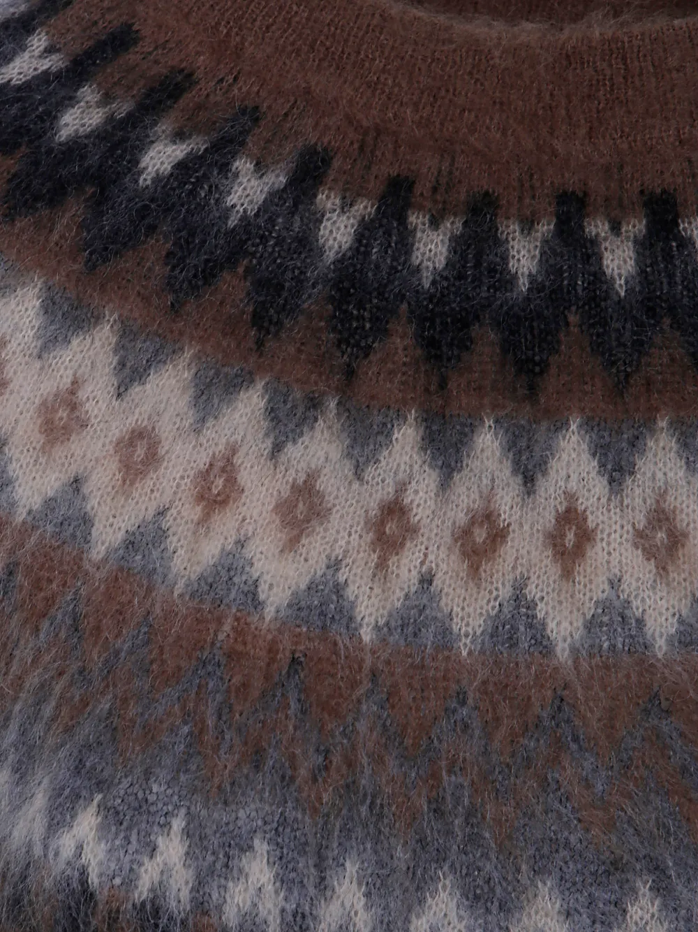 Max Mara fair isle-pattern sweater Bruin