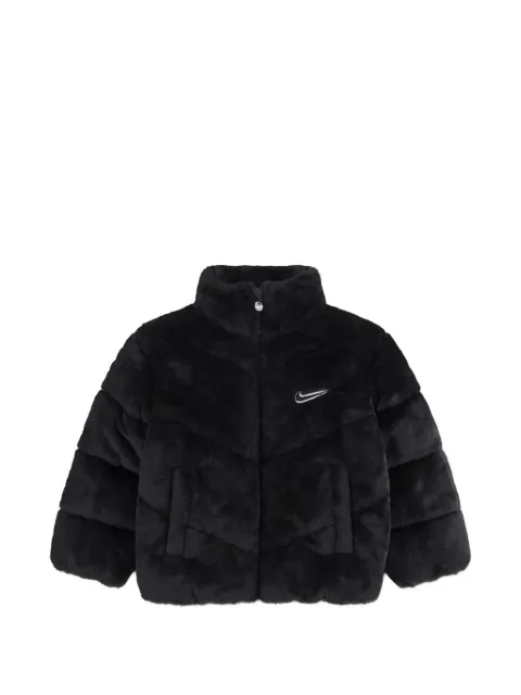 Nike Kids faux-fur padded jacket
