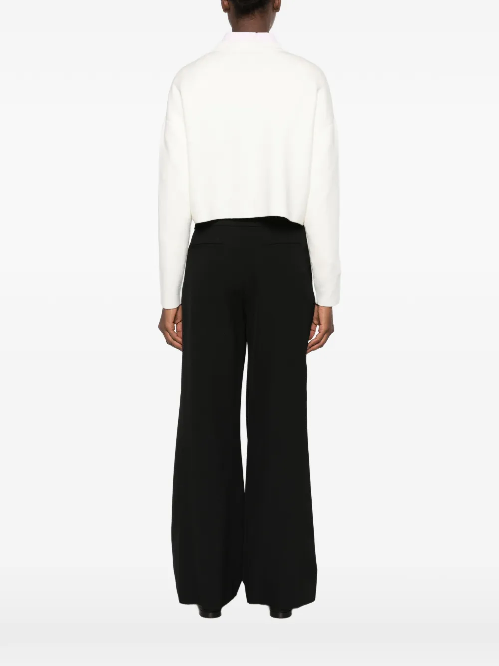 LOEWE Anagram-motif cropped sweater Beige